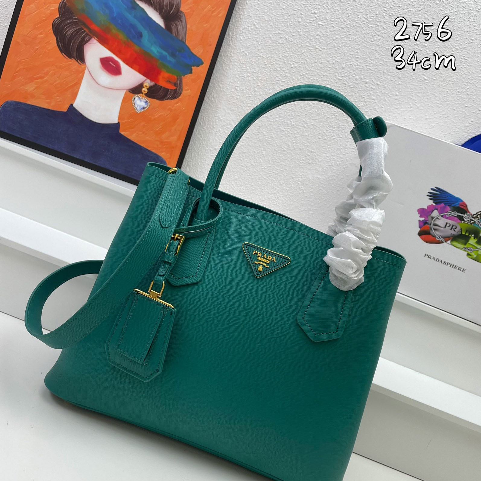 Pra*a top handle bags